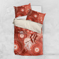 NAIDOC Deadly 50 Years Bedding Set Jellyfish Aboriginal Culture Inspired Red