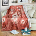 NAIDOC Deadly 50 Years Blanket Jellyfish Aboriginal Culture Inspired Red