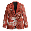 NAIDOC Deadly 50 Years Blazer Jellyfish Aboriginal Culture Inspired Red