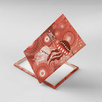 NAIDOC Deadly 50 Years Canvas Wall Art Jellyfish Aboriginal Culture Inspired Red