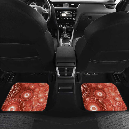 NAIDOC Deadly 50 Years Car Mats Jellyfish Aboriginal Culture Inspired Red
