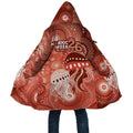 NAIDOC Deadly 50 Years Cloak Jellyfish Aboriginal Culture Inspired Red