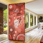NAIDOC Deadly 50 Years Door Cover Jellyfish Aboriginal Culture Inspired Red