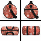 NAIDOC Deadly 50 Years Duffle Bag Jellyfish Aboriginal Culture Inspired Red