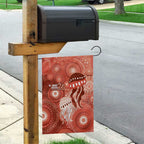NAIDOC Deadly 50 Years Garden Flag Jellyfish Aboriginal Culture Inspired Red