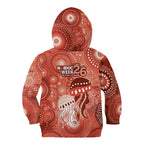 NAIDOC Deadly 50 Years Kid Hoodie Jellyfish Aboriginal Culture Inspired Red