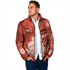 NAIDOC Deadly 50 Years Padded Jacket Jellyfish Aboriginal Culture Inspired Red