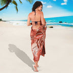 NAIDOC Deadly 50 Years Sarong Jellyfish Aboriginal Culture Inspired Red