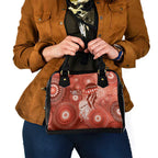 NAIDOC Deadly 50 Years Shoulder Handbag Jellyfish Aboriginal Culture Inspired Red