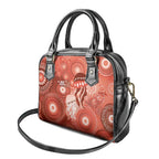 NAIDOC Deadly 50 Years Shoulder Handbag Jellyfish Aboriginal Culture Inspired Red