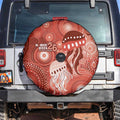 NAIDOC Deadly 50 Years Spare Tire Cover Jellyfish Aboriginal Culture Inspired Red