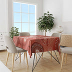 NAIDOC Deadly 50 Years Tablecloth Jellyfish Aboriginal Culture Inspired Red