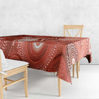 NAIDOC Deadly 50 Years Tablecloth Jellyfish Aboriginal Culture Inspired Red