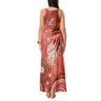 NAIDOC Deadly 50 Years Tank Maxi Dress Jellyfish Aboriginal Culture Inspired Red