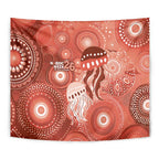 NAIDOC Deadly 50 Years Tapestry Jellyfish Aboriginal Culture Inspired Red