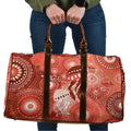 NAIDOC Deadly 50 Years Travel Bag Jellyfish Aboriginal Culture Inspired Red