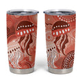 NAIDOC Deadly 50 Years Tumbler Cup Jellyfish Aboriginal Culture Inspired Red