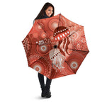 NAIDOC Deadly 50 Years Umbrella Jellyfish Aboriginal Culture Inspired Red