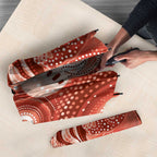 NAIDOC Deadly 50 Years Umbrella Jellyfish Aboriginal Culture Inspired Red