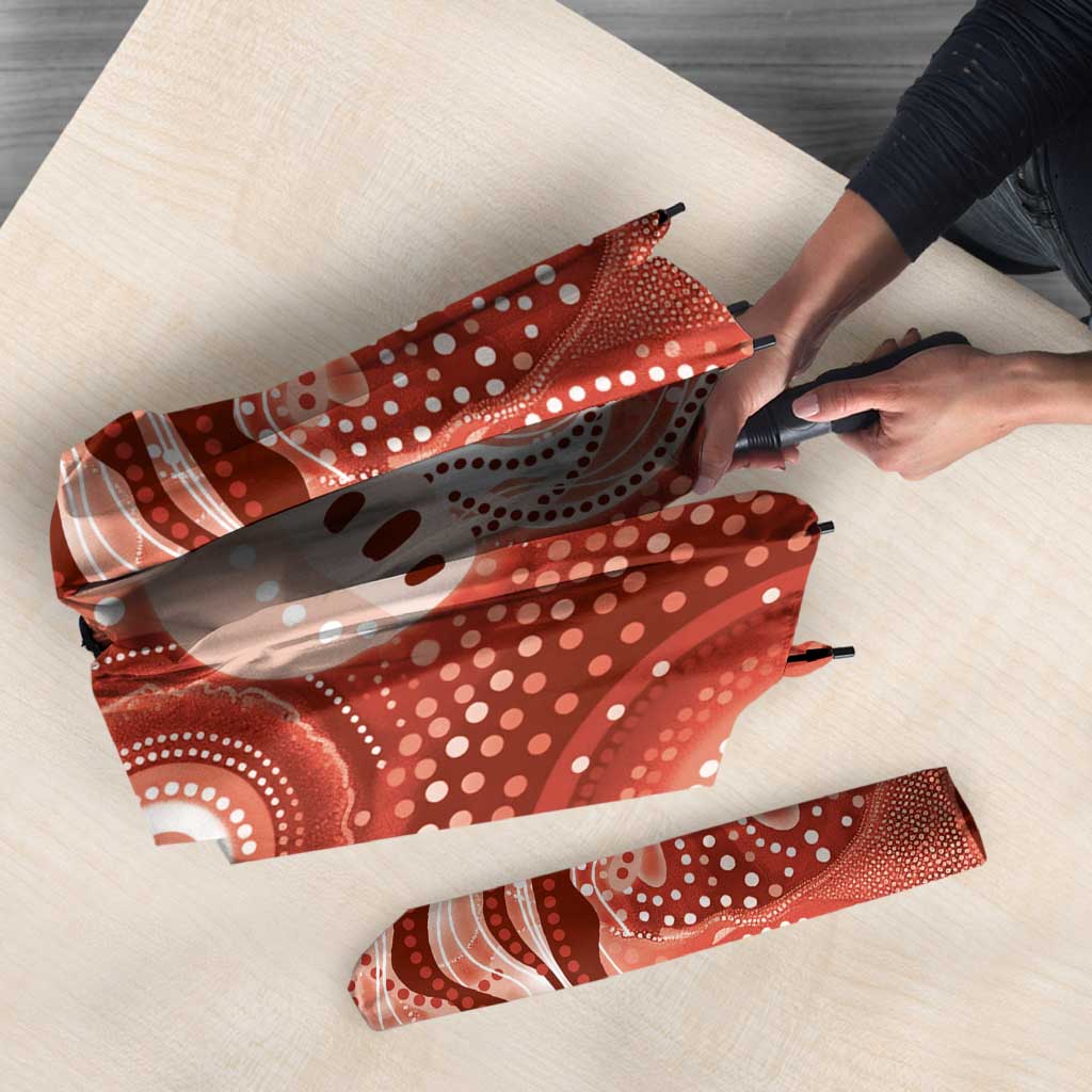 NAIDOC Deadly 50 Years Umbrella Jellyfish Aboriginal Culture Inspired Red