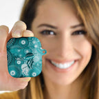 NAIDOC Deadly 50 Years AirPods Case Jellyfish Aboriginal Culture Inspired Turquoise