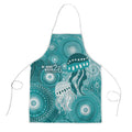 NAIDOC Deadly 50 Years Apron Jellyfish Aboriginal Culture Inspired Turquoise