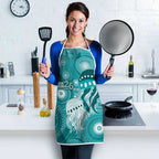 NAIDOC Deadly 50 Years Apron Jellyfish Aboriginal Culture Inspired Turquoise