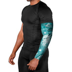 NAIDOC Deadly 50 Years Arm Sleeves Jellyfish Aboriginal Culture Inspired Turquoise