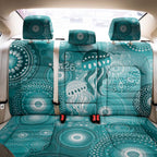 NAIDOC Deadly 50 Years Back Car Seat Cover Jellyfish Aboriginal Culture Inspired Turquoise