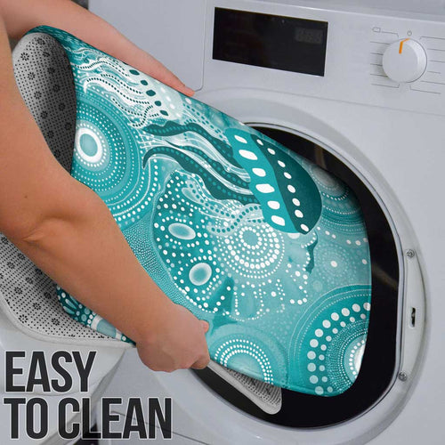 NAIDOC Deadly 50 Years Bathroom Set Jellyfish Aboriginal Culture Inspired Turquoise