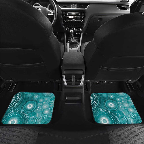 NAIDOC Deadly 50 Years Car Mats Jellyfish Aboriginal Culture Inspired Turquoise