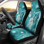 NAIDOC Deadly 50 Years Car Seat Cover Jellyfish Aboriginal Culture Inspired Turquoise