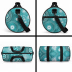 NAIDOC Deadly 50 Years Duffle Bag Jellyfish Aboriginal Culture Inspired Turquoise