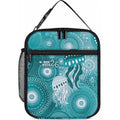 NAIDOC Deadly 50 Years Lunch Bag Jellyfish Aboriginal Culture Inspired Turquoise