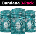 NAIDOC Deadly 50 Years Neck Gaiter Jellyfish Aboriginal Culture Inspired Turquoise