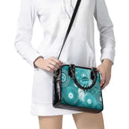 NAIDOC Deadly 50 Years Shoulder Handbag Jellyfish Aboriginal Culture Inspired Turquoise