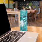 NAIDOC Deadly 50 Years Skinny Tumbler Jellyfish Aboriginal Culture Inspired Turquoise