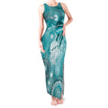 NAIDOC Deadly 50 Years Tank Maxi Dress Jellyfish Aboriginal Culture Inspired Turquoise