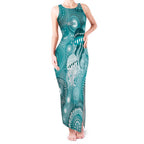NAIDOC Deadly 50 Years Tank Maxi Dress Jellyfish Aboriginal Culture Inspired Turquoise