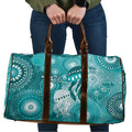 NAIDOC Deadly 50 Years Travel Bag Jellyfish Aboriginal Culture Inspired Turquoise