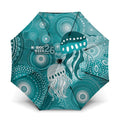 NAIDOC Deadly 50 Years Umbrella Jellyfish Aboriginal Culture Inspired Turquoise