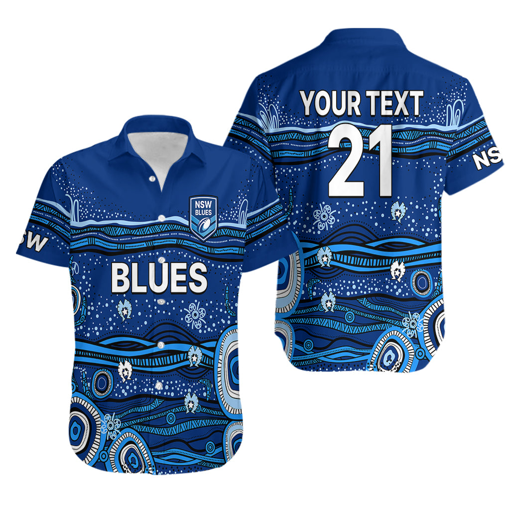 custom-text-and-number-nsw-blues-rugby-hawaiian-shirt-aboriginal-indigenous