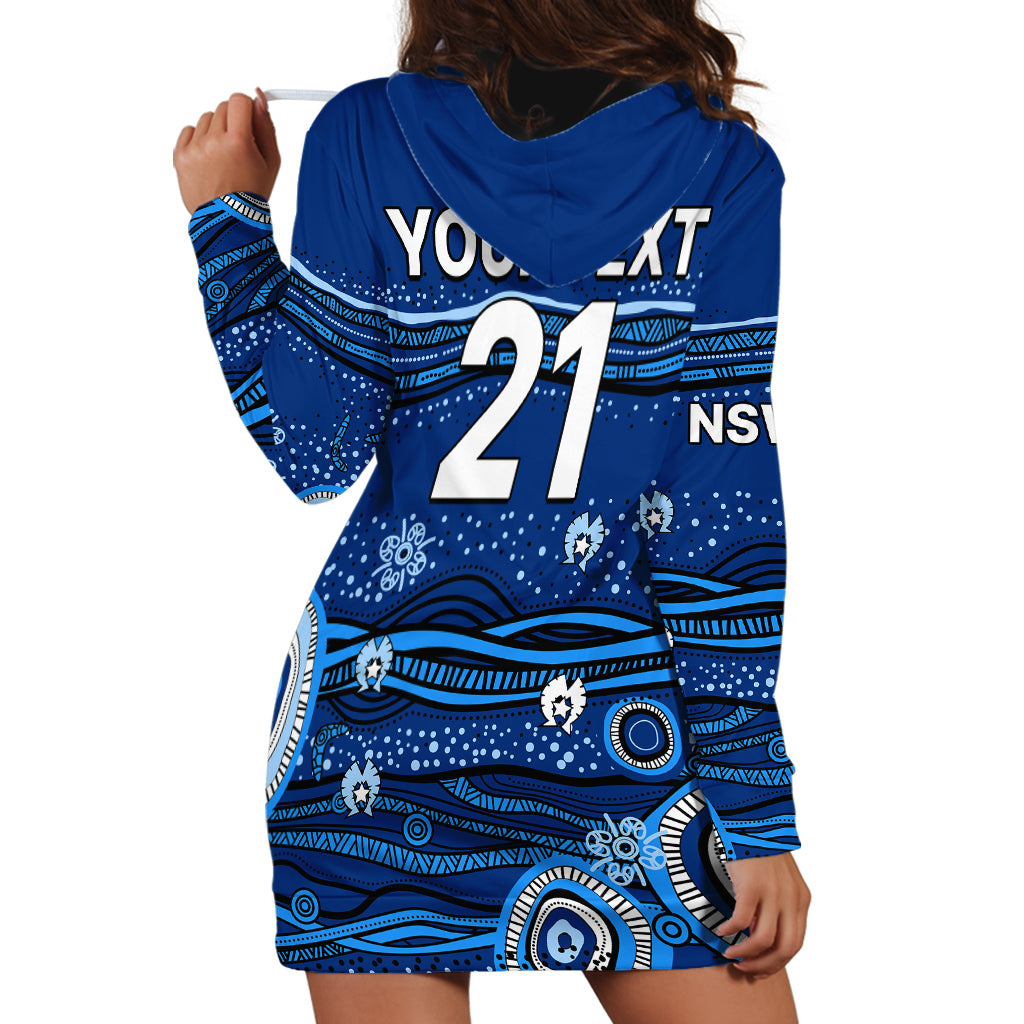 custom-text-and-number-nsw-blues-rugby-hoodie-dress-aboriginal-indigenous