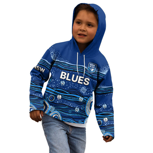 custom-text-and-number-nsw-blues-rugby-kid-hoodie-aboriginal-indigenous
