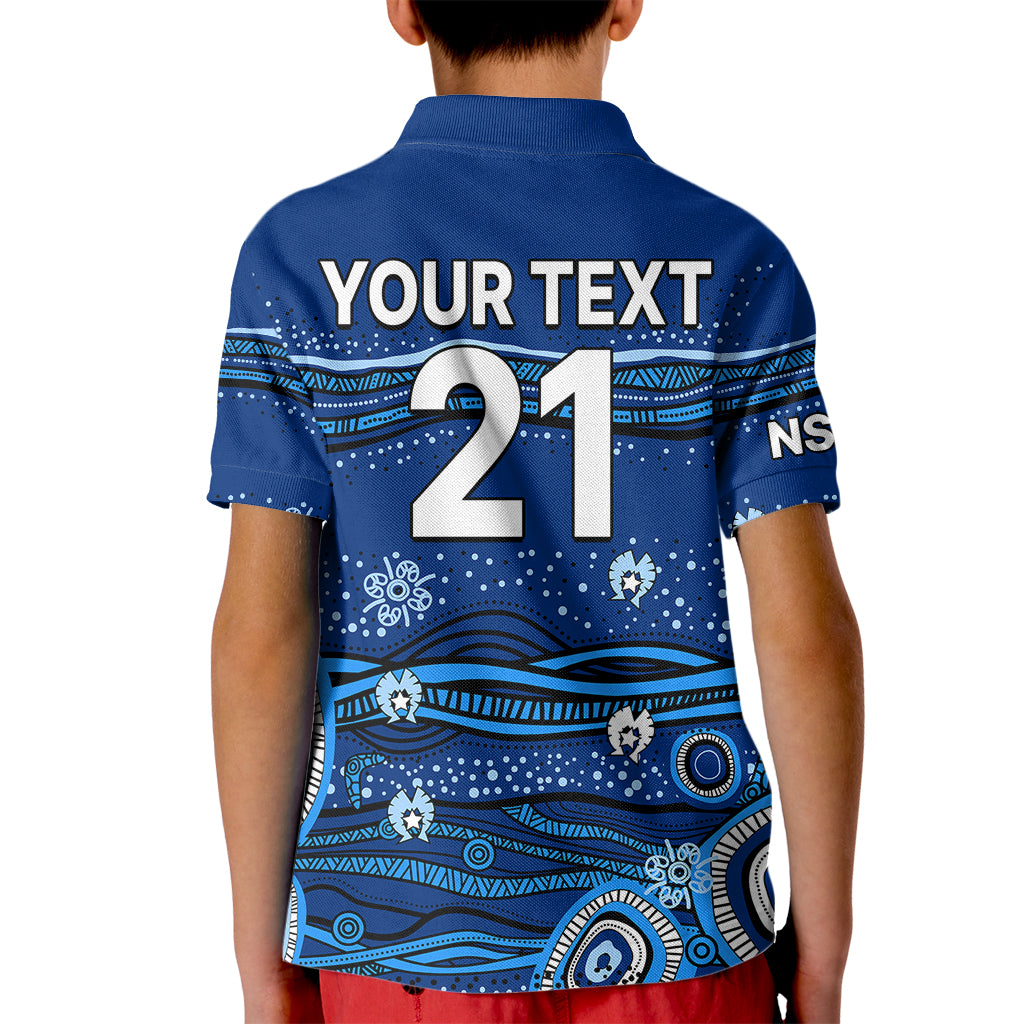 custom-text-and-number-nsw-blues-rugby-kid-polo-shirt-aboriginal-indigenous
