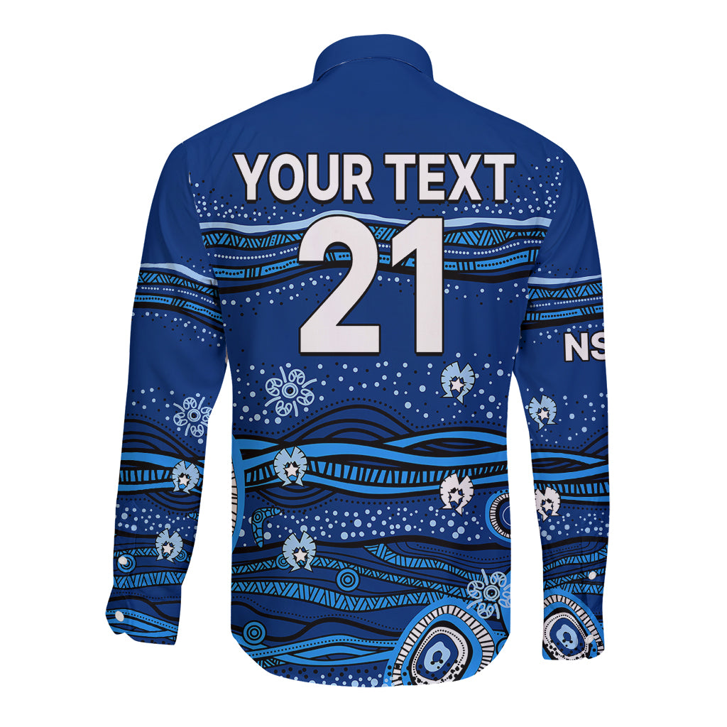 custom-text-and-number-nsw-blues-rugby-long-sleeve-button-shirt-aboriginal-indigenous