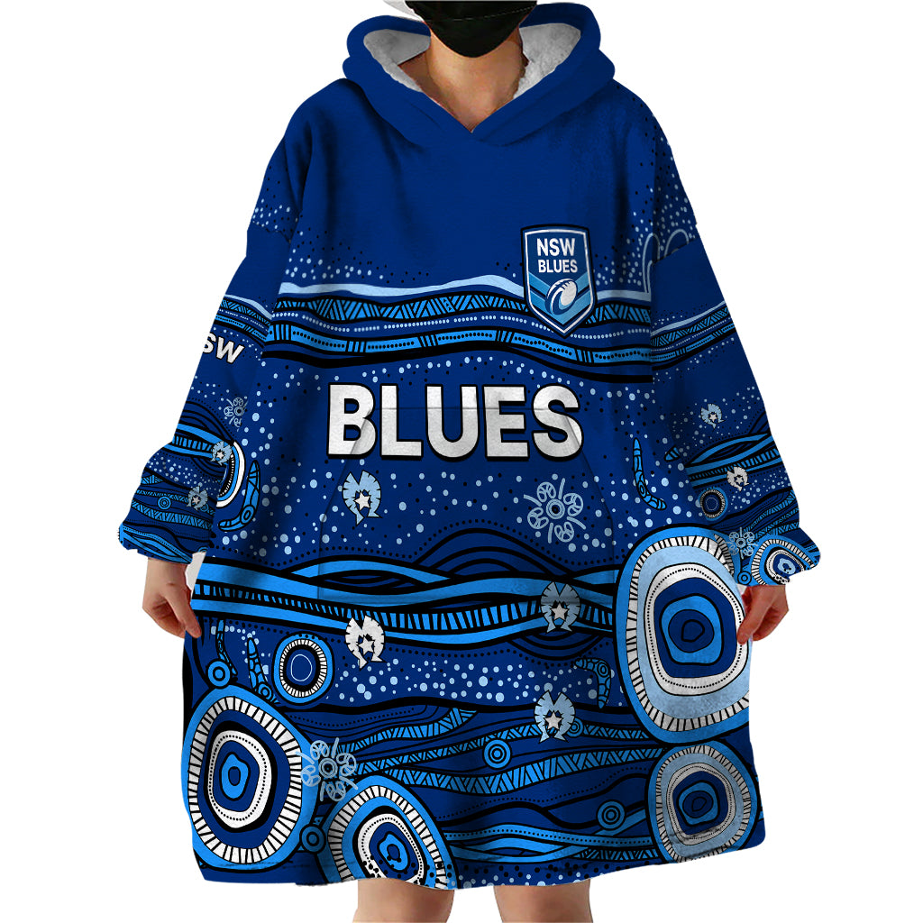 custom-text-and-number-nsw-blues-rugby-wearable-blanket-hoodie-aboriginal-indigenous