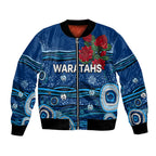 custom-text-and-number-nsw-waratahs-rugby-bomber-jacket-aboriginal-indigenous