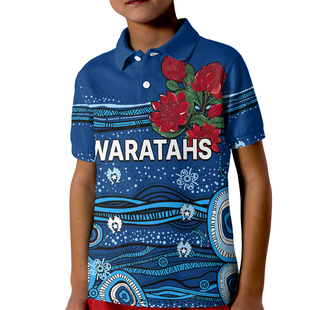custom-text-and-number-nsw-waratahs-rugby-kid-polo-shirt-aboriginal-indigenous