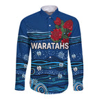custom-text-and-number-nsw-waratahs-rugby-long-sleeve-button-shirt-aboriginal-indigenous
